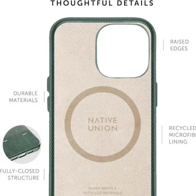 Cover Iphone 15 Plus Magsafe Native Union - Slate Green